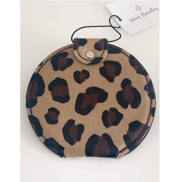 π«SOLD NWT Vera Bradley Leopard Print Mirror - Picture 2 of 7